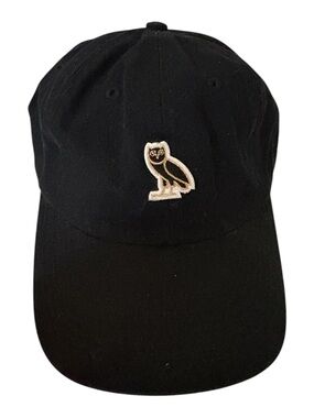 OVO Black Cap with Gold Owl Logo